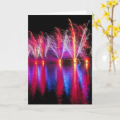 Carte de feux d'artifice de Jour de la Déclaration (Fleur jaune)