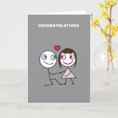 Carte de fiançailles (Fleur jaune)