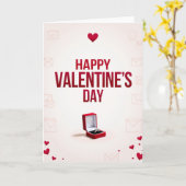 Carte de fiançailles de la Saint-Valentin (Fleur jaune)