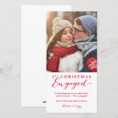 Carte de fiançailles de vacances (Devant / Derrière)