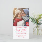 Carte de fiançailles de vacances (Debout devant)