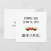 Carte de fiançailles drôle avec un jeu de mots sur (Devant / Derrière)