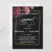 Carte de fiançailles Floral Rustic de Bourgogne (Devant)