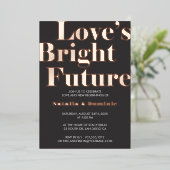 Carte de fiançailles « Love’s Bright Future » avec (Debout devant)