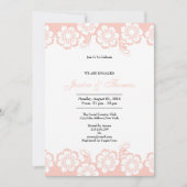 Carte de Fiançailles Mariage romantique (Devant)