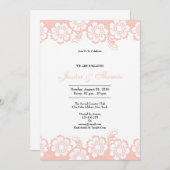 Carte de Fiançailles Mariage romantique (Devant / Derrière)