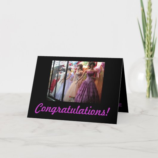 Carte de fiançailles personnalisée (Devant)