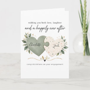 Carte de fiançailles pour couple Vous souhaitant