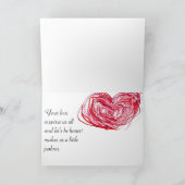 Carte de fiançailles pour le cœur (Intérieur)