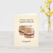 Carte de fiançailles Scone (Fleur jaune)