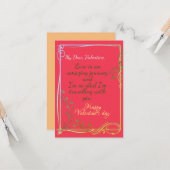 Carte de fiancé (Devant/Arrière en situation)