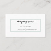 Carte de fidélité (Dos)