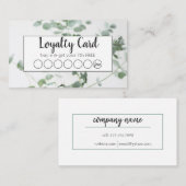 Carte de fidélité (Devant / Derrière)