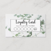 Carte de fidélité (Devant)