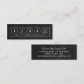 Carte de fidélité (Devant / Derrière)