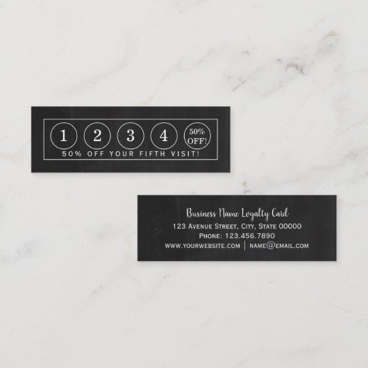 Carte de fidélité (Devant / Derrière)