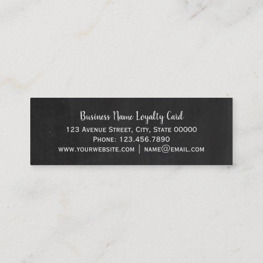 Carte de fidélité (Dos)