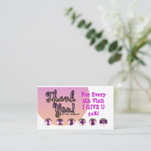 Carte de fidélité (Debout devant)