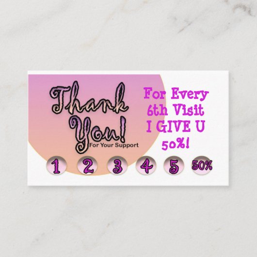 Carte de fidélité (Devant)