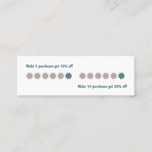 Carte de fidélité (Devant)