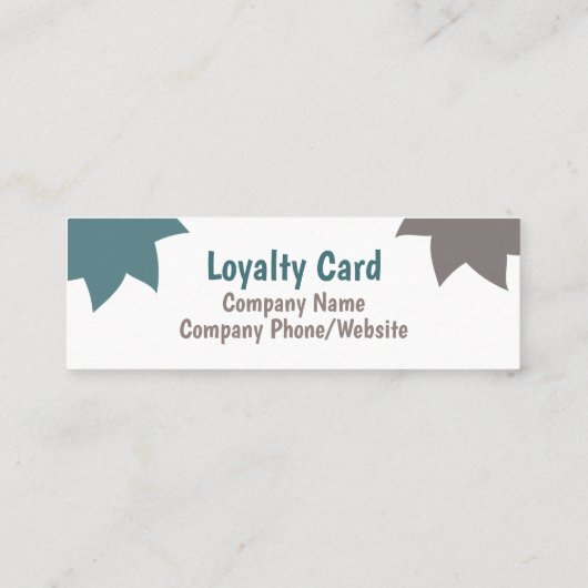 Carte de fidélité (Dos)