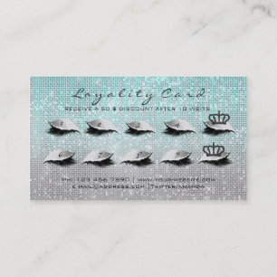 Carte De Fidélité 10/5 Extension de lessives de maquillage de la cou