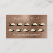 Carte de fidélité 10 Lashes de maquillage Extensio (Dos)
