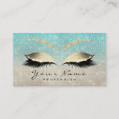 Carte de fidélité 10 Lashes de maquillage Extensio (Devant)