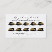Carte de fidélité 10 Lashes de maquillage Extensio (Dos)