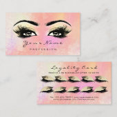 Carte de fidélité 10 Lashes de maquillage Extensio (Devant / Derrière)