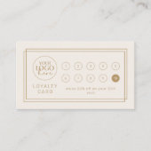 Carte de fidélité 10 perforations Avery Logo Or Vi (Devant)