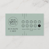 Carte de fidélité 10 perforations EVERLY Art Déco (Devant)