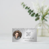 Carte de fidélité 10 Punch Crown Argent QR Logo Ph (Debout devant)