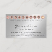 Carte de fidélité 10 Punch Crown Argent QR Logo Ph (Dos)