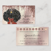 Carte de fidélité 10 Punch Curly Coiffeurs Drips (Devant / Derrière)