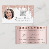 Carte de fidélité 10 Punch Golden Crown Rose QR Ph (Devant / Derrière)