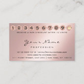 Carte de fidélité 10 Punch Rose de la Couronne QR (Dos)