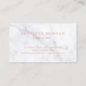 Carte de fidélité 3D Rose Gold Lips Maquillage Sal (Dos)