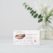 Carte de fidélité 3D Rose Gold Lips Maquillage Sal (Debout devant)