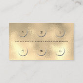Carte de fidélité 6 Beauté Salon Lashes Gold Wax B (Dos)