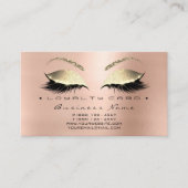 Carte de fidélité 6 Beauté Salon Lashes Peau rose  (Devant)