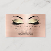 Carte de fidélité 6 Beauté Salon Lashes Rose Gold  (Devant)