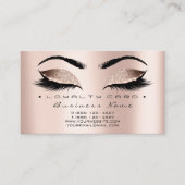 Carte de fidélité 6 Beauté Salon Lashes Rose Gold (Devant)
