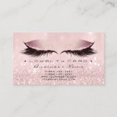 Carte de fidélité 6 Beauté Salon Lashes Rose Pink  (Devant)