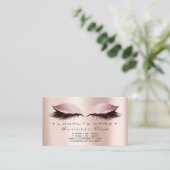 Carte de fidélité 6 Beauté Salon Lashes Rose SPA r (Debout devant)