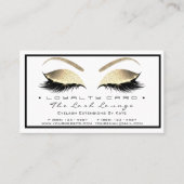Carte de fidélité 6 Beauté Salon Lashes White Gold (Devant)