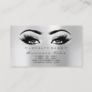 Carte de fidélité 6 Beauty Salon Lash Gold Makeu