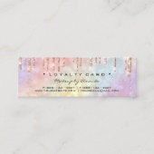 Carte de fidélité 6 clous de maquillage de pointes (Devant)