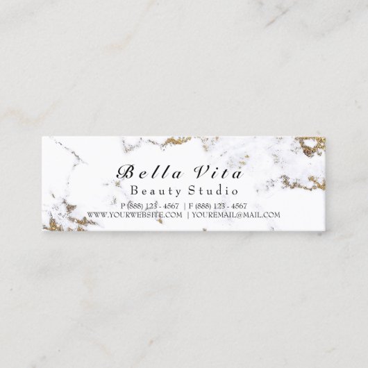 Carte de fidélité 6 Noir Blanc Punch Maquillage Ma (Devant)