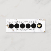 Carte de fidélité 6 Noir Blanc Punch Maquillage Ma (Dos)